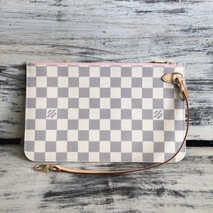 BRAND NEW LOUIS VUITTON NEVERFULL AZUR POUCH